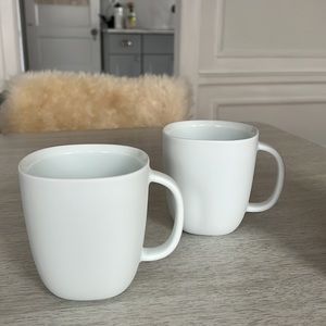 FEDERICA BIASI x Nespresso Lume Collection Coffee Tea Cup Mug Matte White Set 2